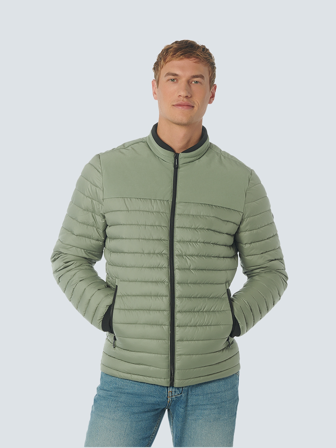 NO EXCESS Tussenjas Light Army Groen - Afbeelding 2