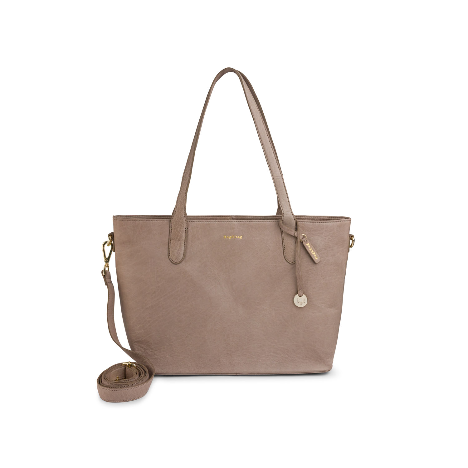 BAG2BAG Schoudertas Paris Grijs Taupe Goud