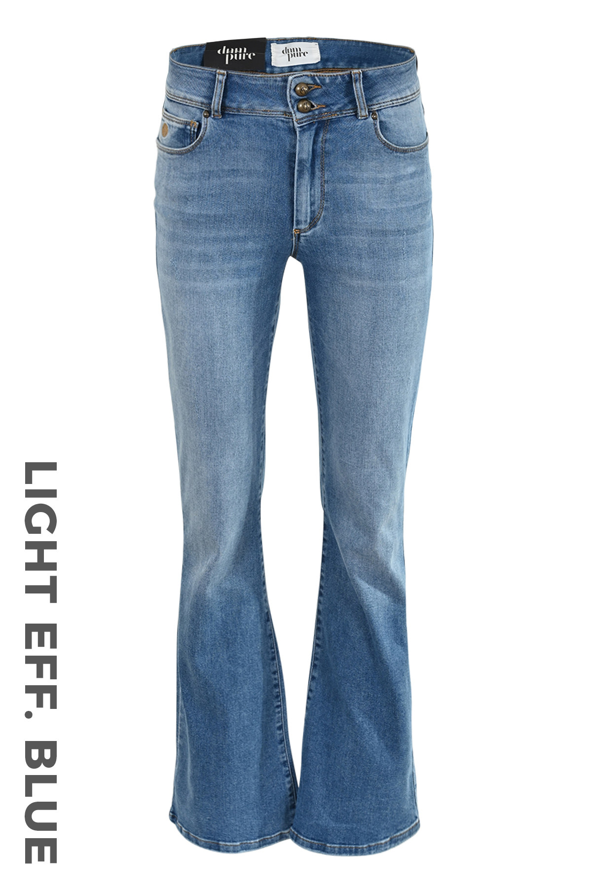 DNM PURE Spijkerbroek Flynn Flap Leff Blue 