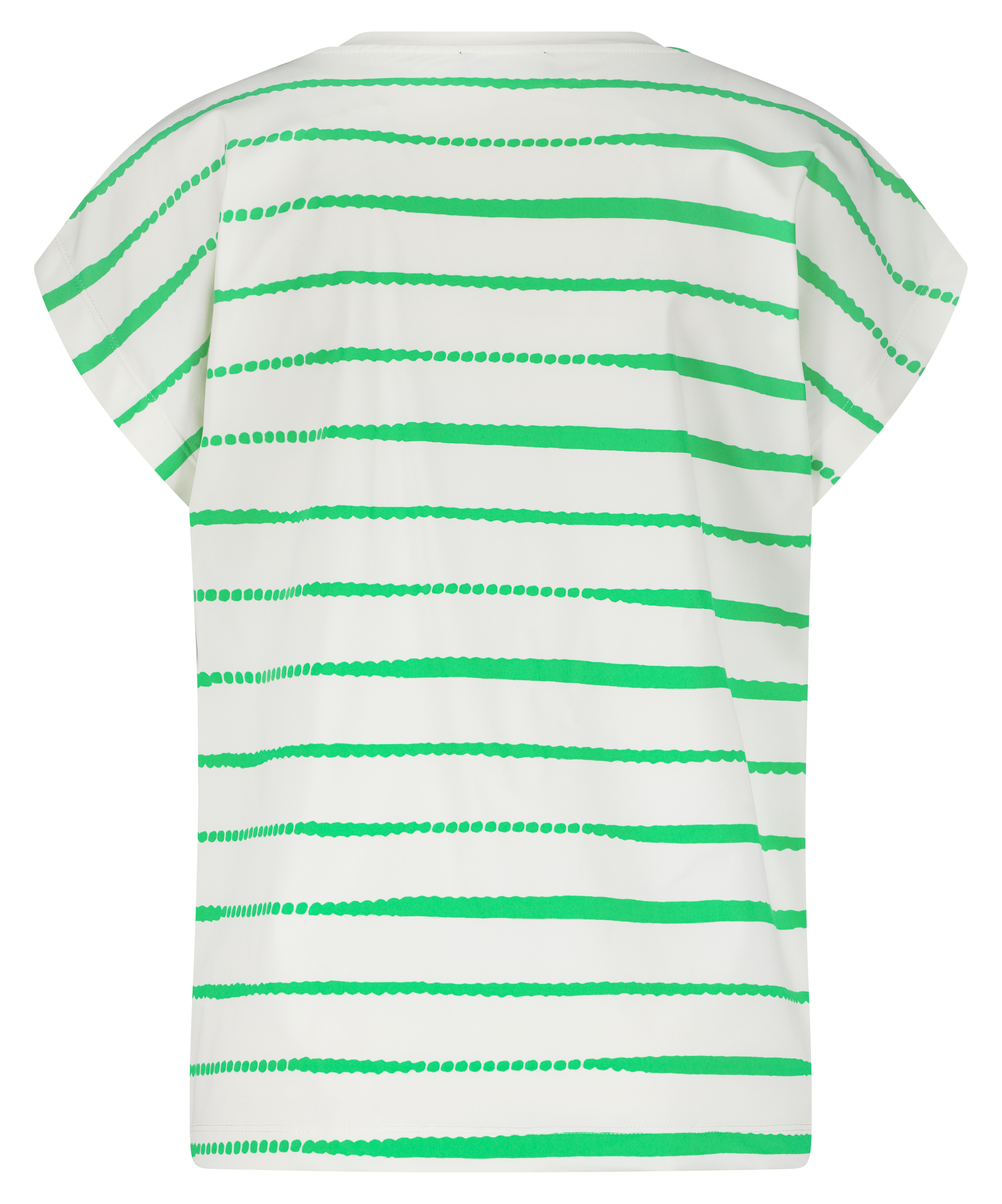 LADY DAY Shirt Kat Painted Stripe Apple Green  - Afbeelding 2