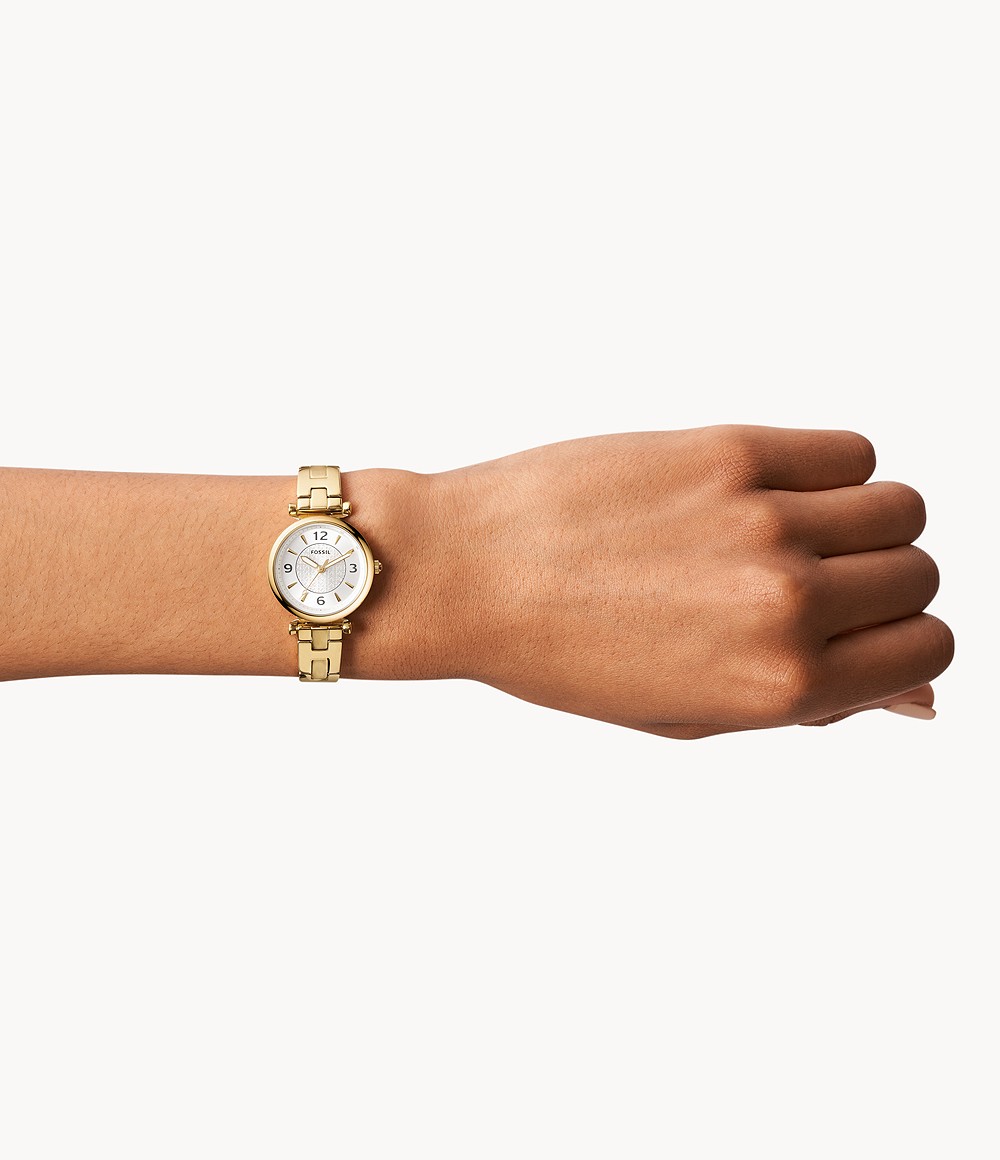 Fossil Dameshorloge Carlie ES5203 Goud  - Afbeelding 2