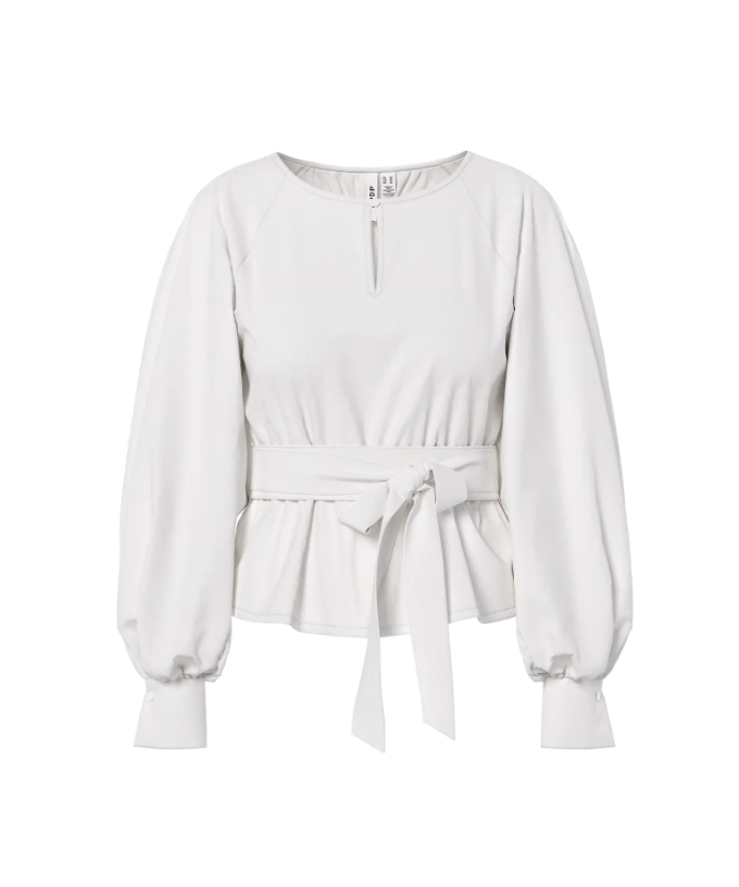 HYPEDROP Dames Blouse Riley Wit - Afbeelding 4