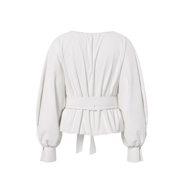 HYPEDROP Dames Blouse Riley Wit - Afbeelding 5