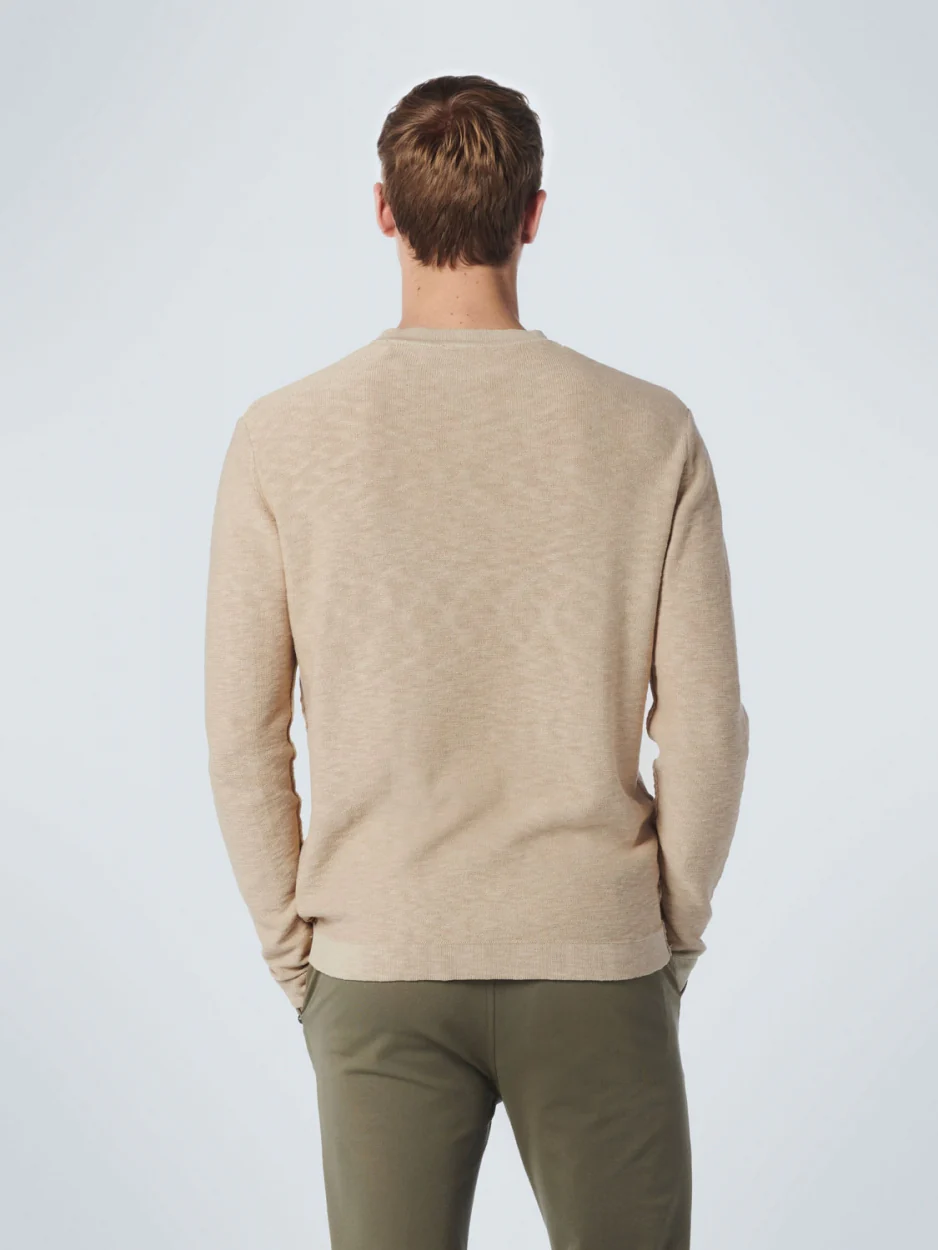 NO EXCESS Trui Met Knoopsluiting Sand  - Afbeelding 2