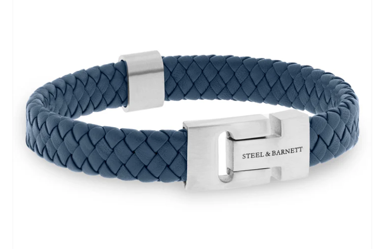 STEEL&BARNETT Herenarmband Harrison Blauw 