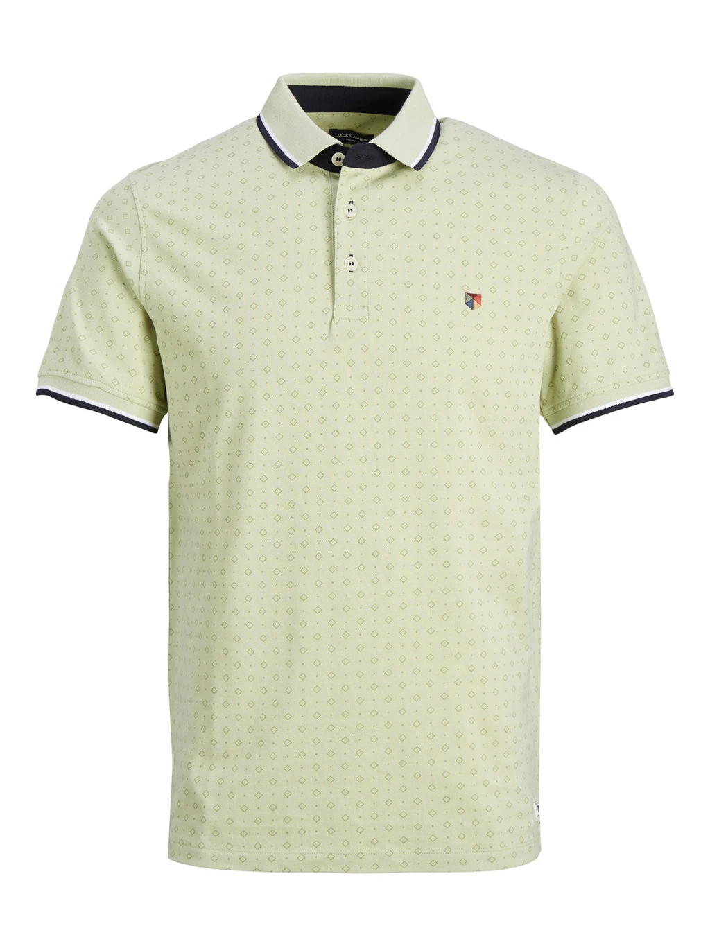 JACK&JONES Poloshirt Paulos Play Print Celadon Green 