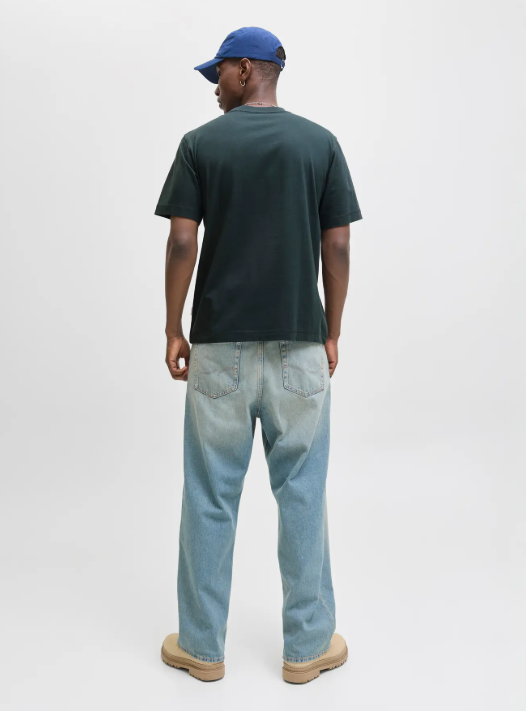JACK&JONES Heren T-Shirt Originals Logo Donkergroen - Afbeelding 2