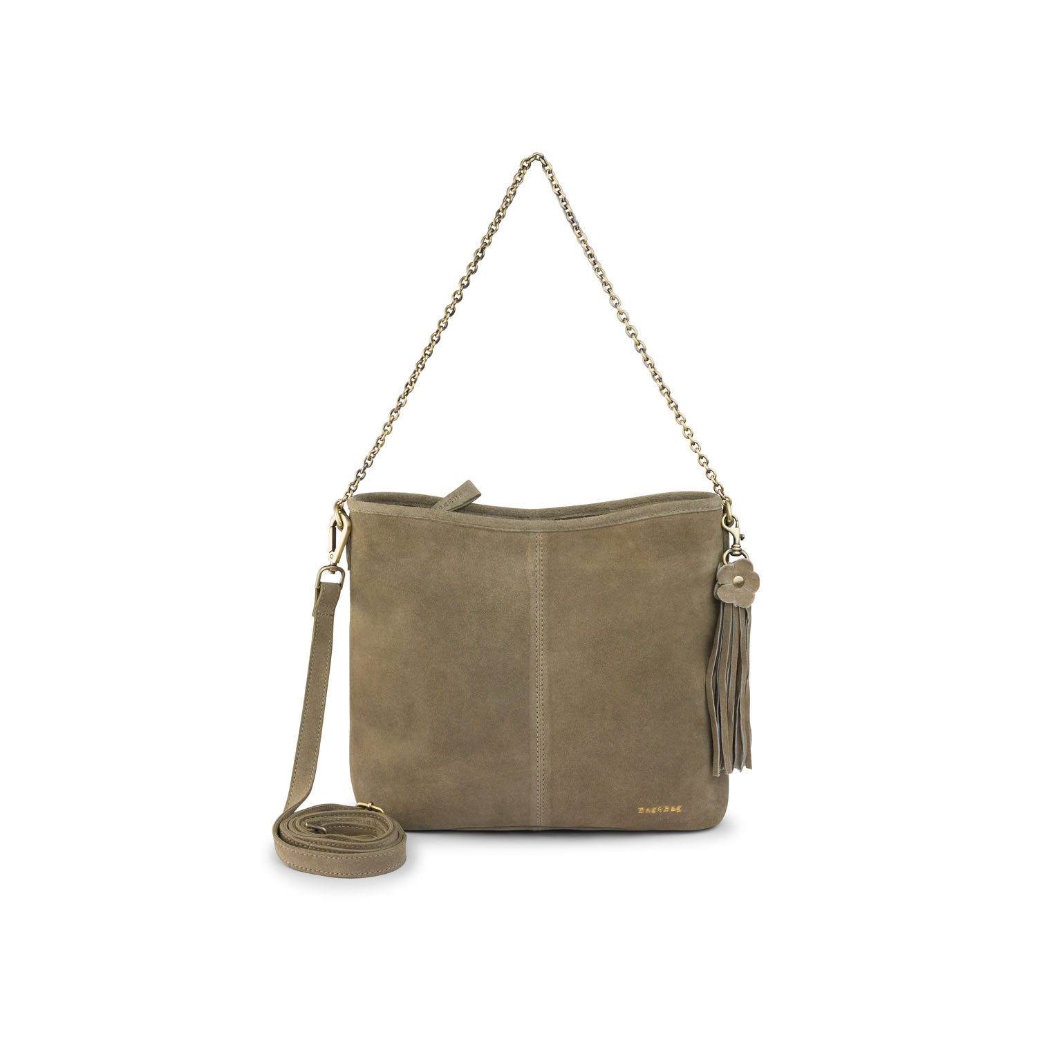 BAG2BAG Tas Sala Suede Grijs