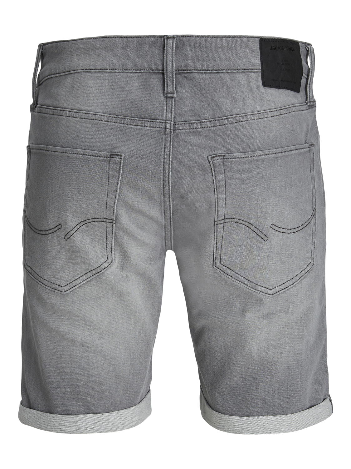 JACK&JONES Heren Jeans Korte Broek Rick Grey Denim - Afbeelding 2