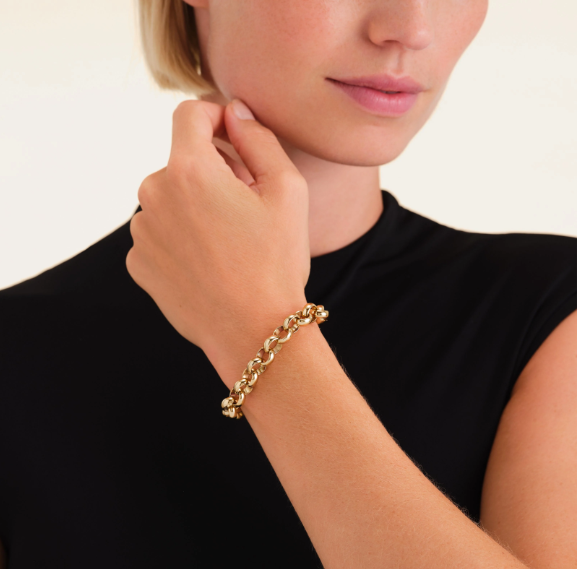 ROSEFIELD Dames Armband Chunky Goudkleur - Afbeelding 3