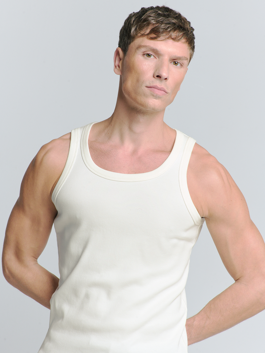 NO EXCESS Hemdje Rib Offwhite  - Afbeelding 3