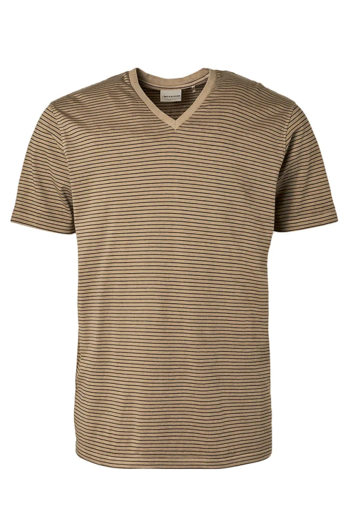No Excess T-Shirt Gestreept Sand 