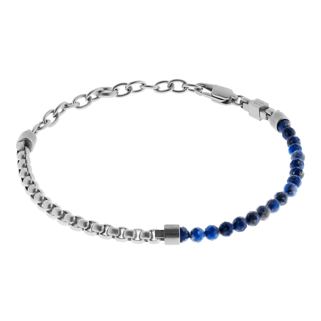 STEEL&BARNETT Heren Armband Strato Lapis Lazuli 