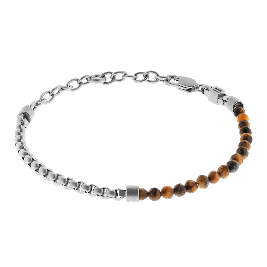 STEEL&BARNETT Heren Armband Strato Tiger Eye 