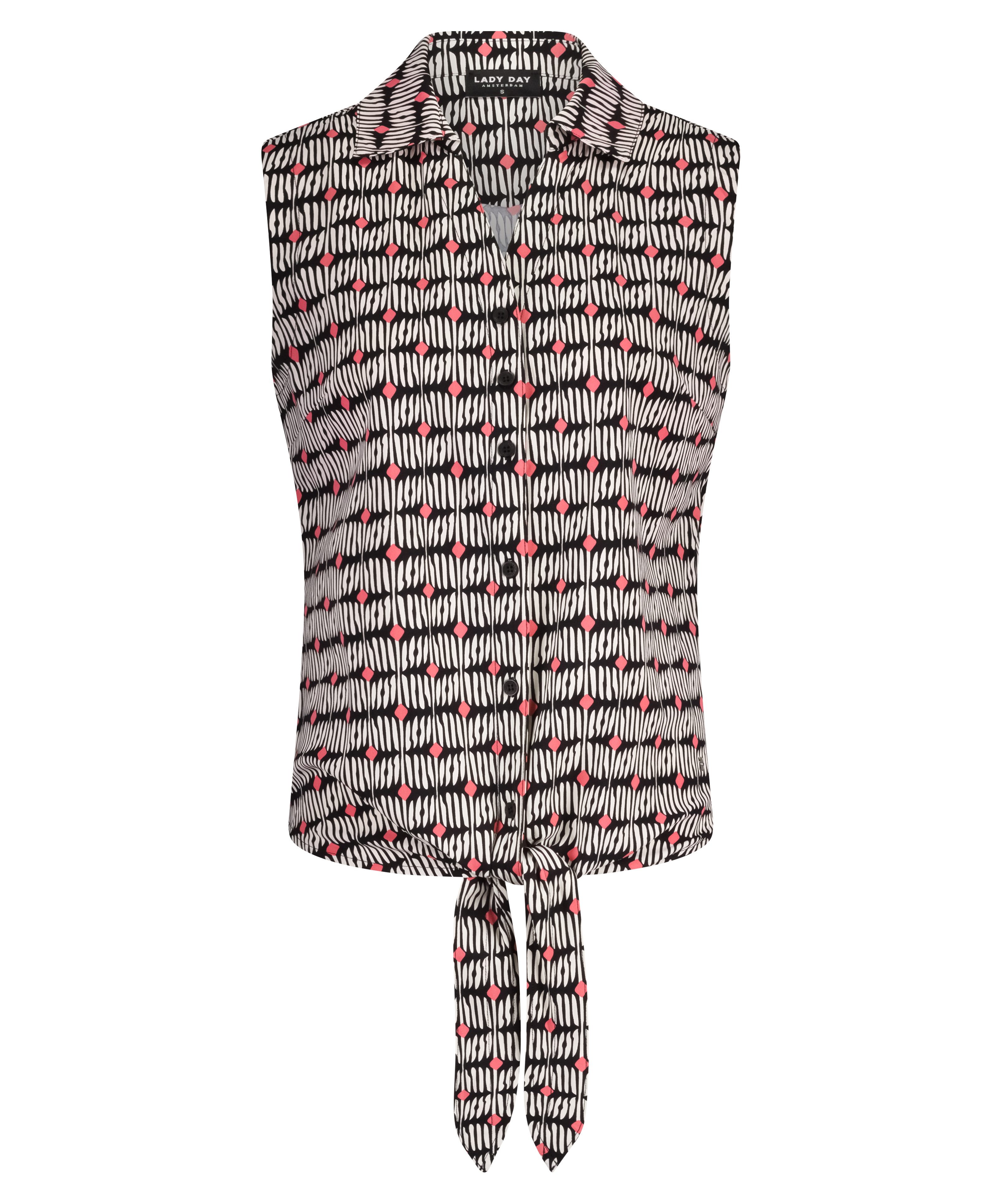 LADY DAY Dames Top Bibi Bambou Print 