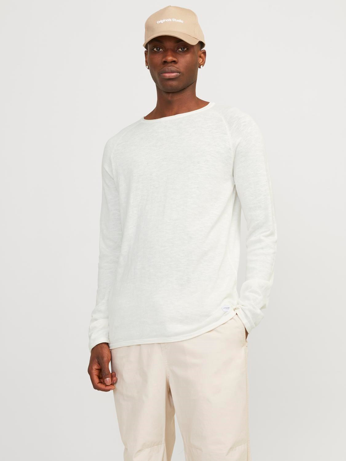 JACK & JONES Heren Trui Linnen Offwhite - Afbeelding 2