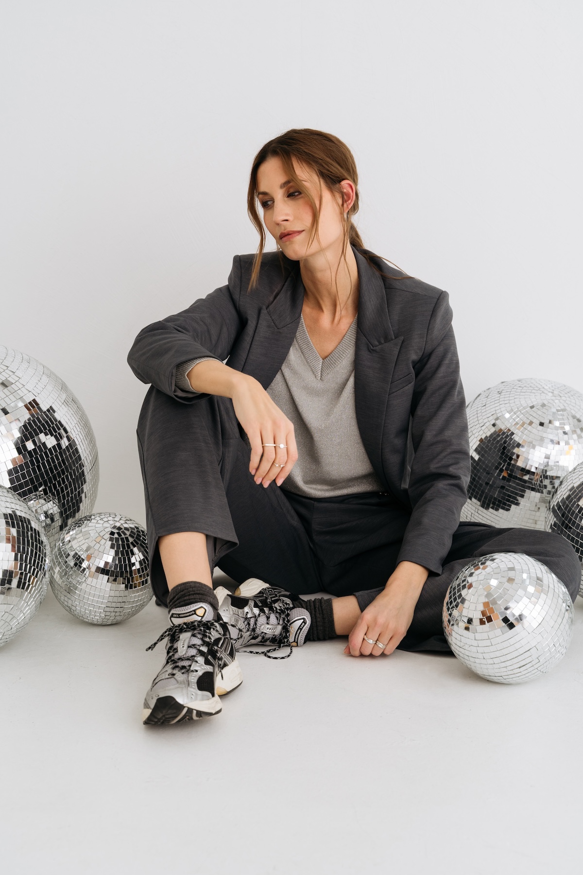 PURE BY ZIZO Dames Broek Riran Antraciet Grijs  - Afbeelding 2