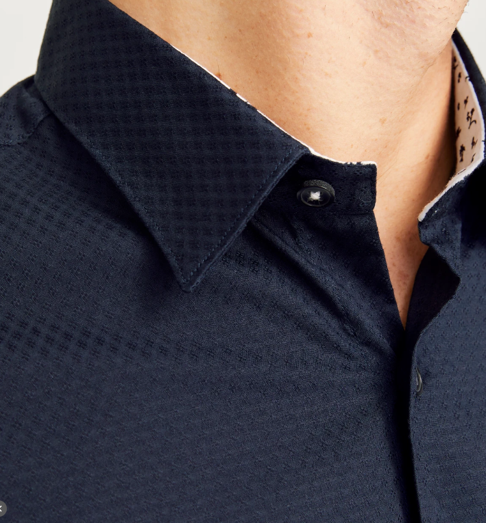 JACK&JONES Overhemd Dobby Comfort Fit Night Sky  - Afbeelding 4