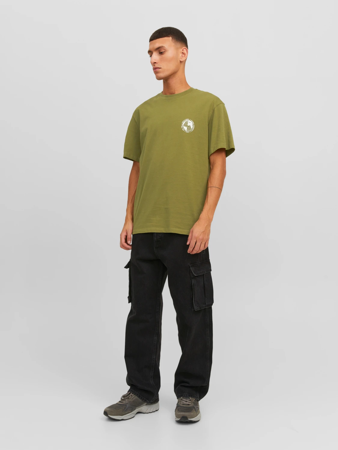 Jack&Jones T-Shirt Filo Backprint Olive Branch  - Afbeelding 3