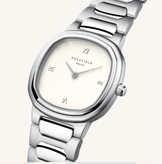 ROSEFIELD Dames Horloge Gaia Silver-Creme  - Afbeelding 2