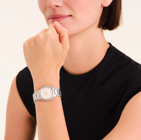 ROSEFIELD Dames Horloge Gaia Silver-Creme  - Afbeelding 3