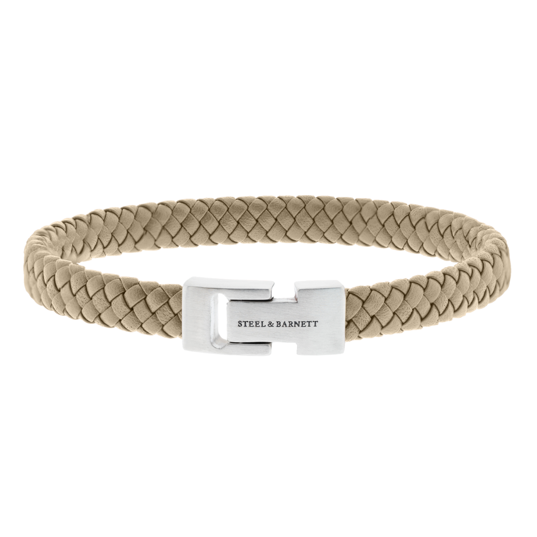 STEEL&BARNETT Heren Armband Archie Ecru 