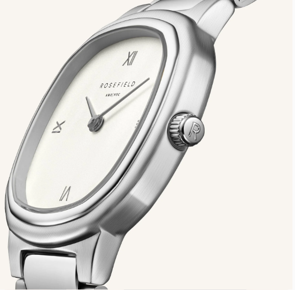 ROSEFIELD Dames Horloge Gaia Silver-Creme  - Afbeelding 4