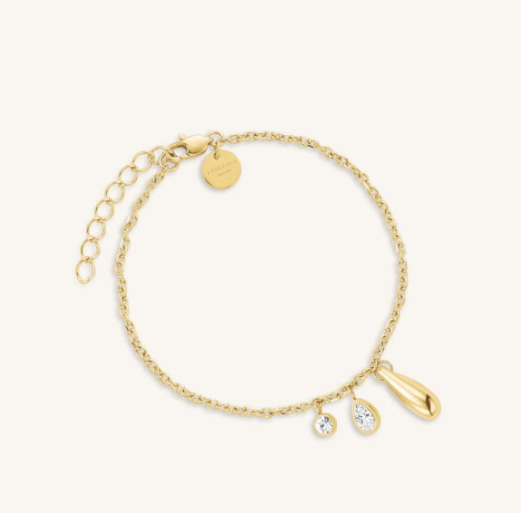 ROSEFIELD Damesarmband Bold Solitairy Charms Goudkleur 