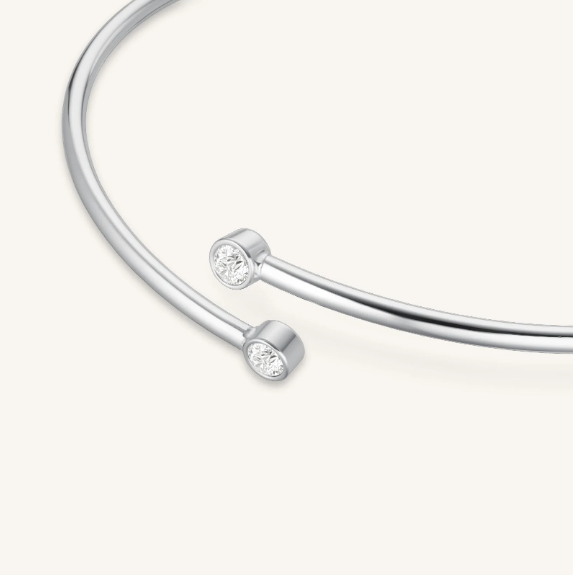 ROSEFIELD Damesarmband Double Chrystal Bangle Zilverkleur  - Afbeelding 2
