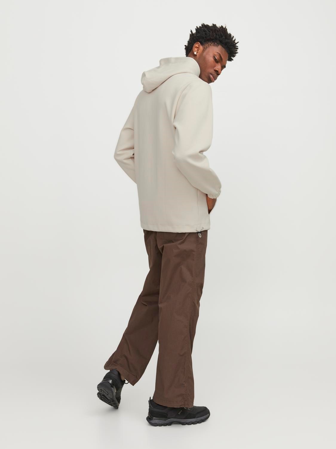 JACK&JONES Sweat Hoodie Moonbeam Lichtbeige - Afbeelding 3