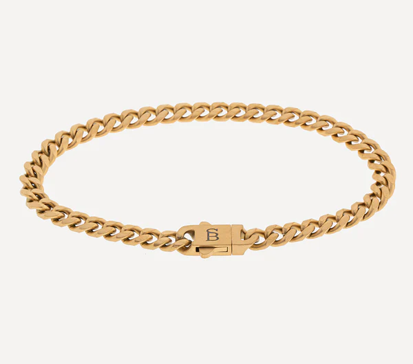 Steel&Barnett Herenarmband Svelte Stephen - Matt Gold 