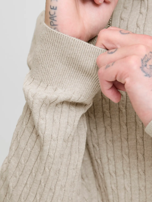 JACK&JONES Heren Trui Emil Zandkleur  - Afbeelding 4