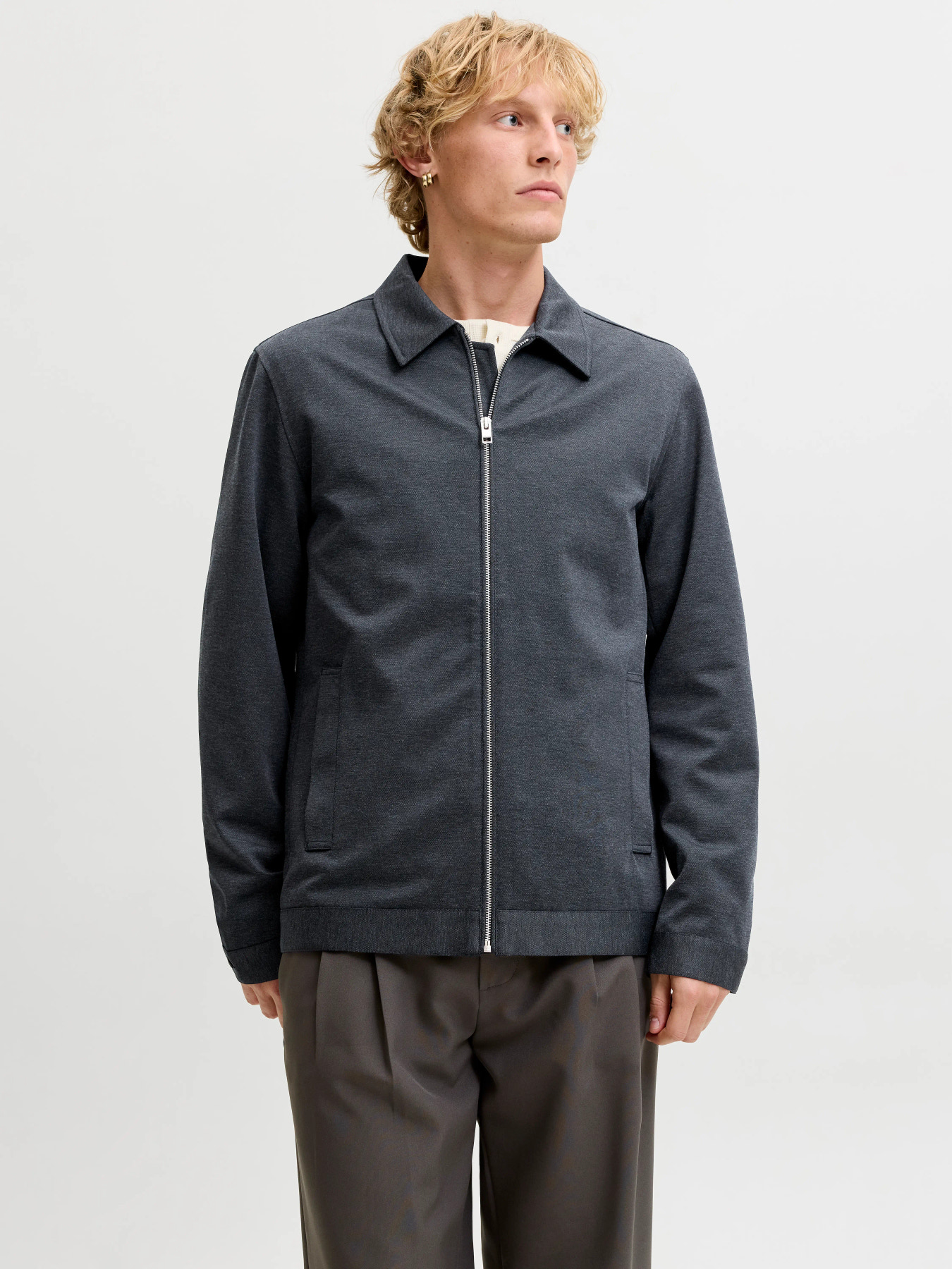 JACK & JONES Heren Jasje Met Rits Martin Donkergrijs  - Afbeelding 2