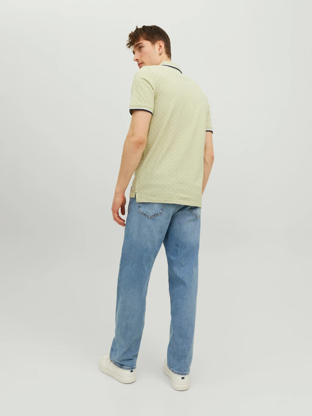 JACK&JONES Poloshirt Paulos Play Print Celadon Green  - Afbeelding 3