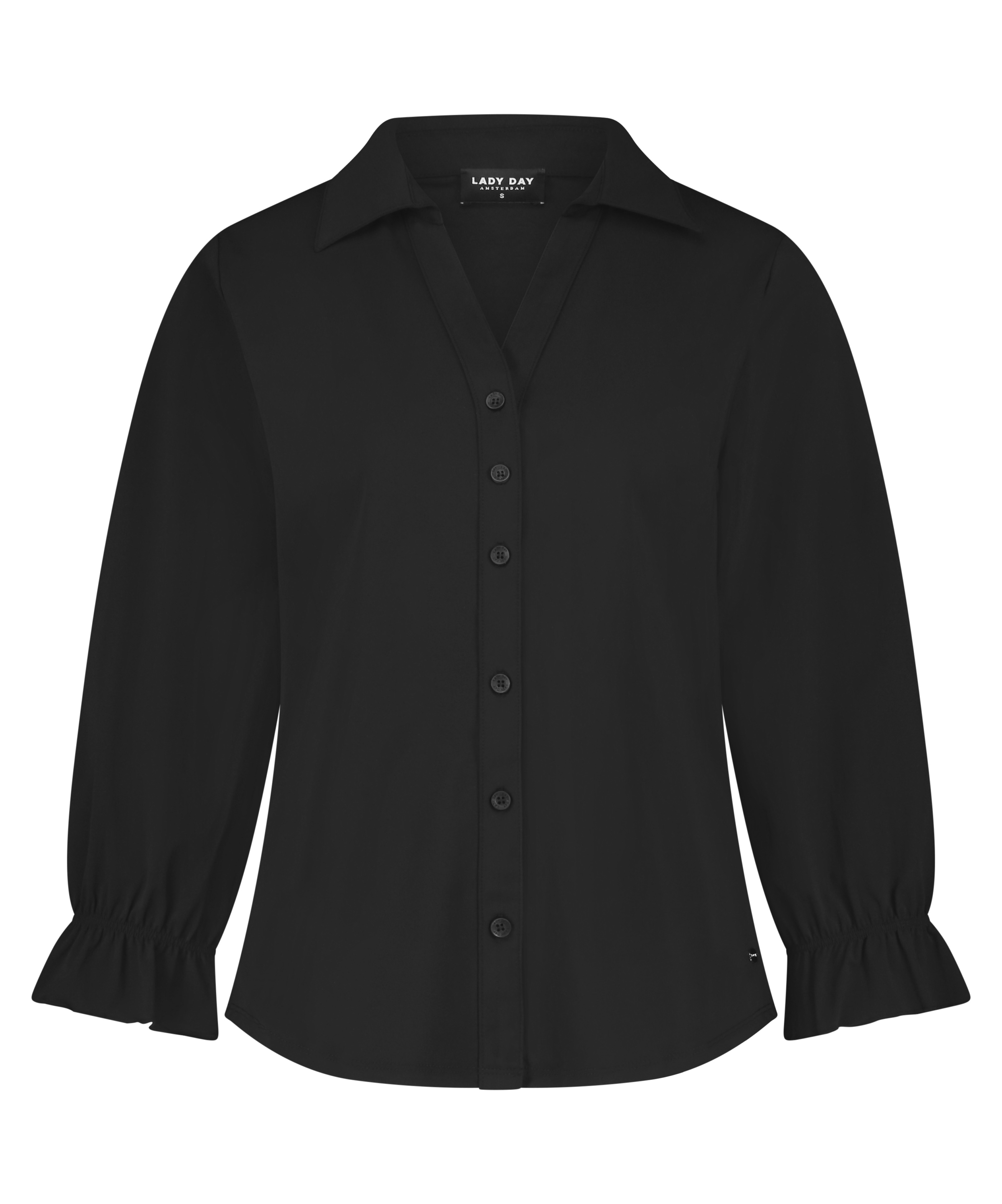 LADY DAY Dames Blouse Abby Zwart 