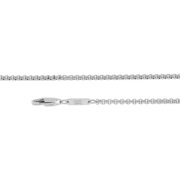 STEEL & BARNETT Boxed Verstelbare Halsketting Zilver 50-60cm/24' - Afbeelding 3
