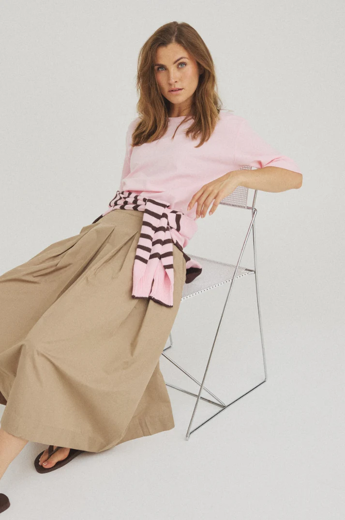 ONE TWO LUXZUZ Dames Shirt Boxy Pink Lady