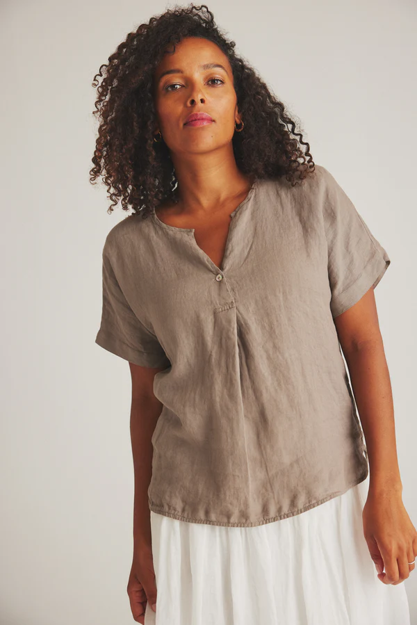 ONE TWO LUXZUZ Linnen Blouse Helily Irish Cream - Afbeelding 3