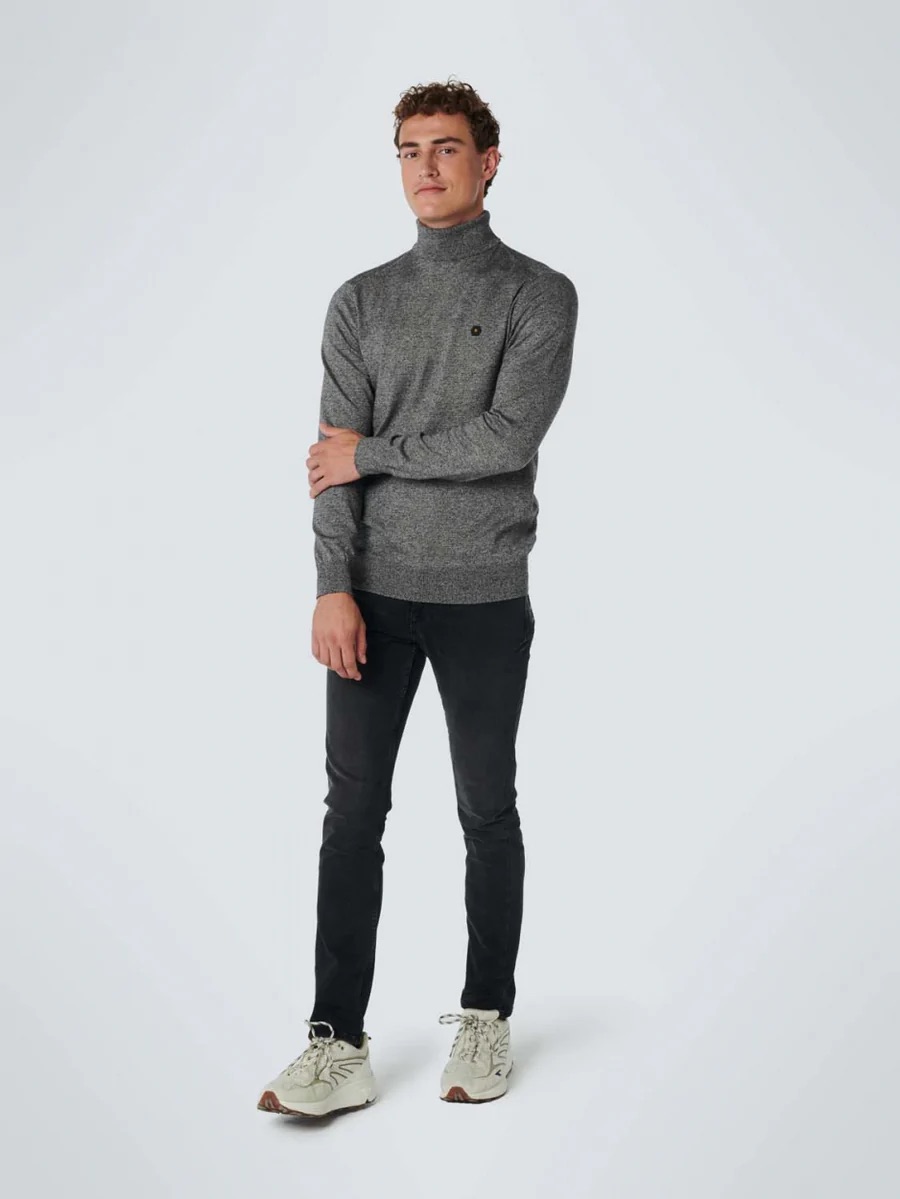 NO EXCESS Heren Coltrui Zwart Stone Gemeleerd - Afbeelding 3
