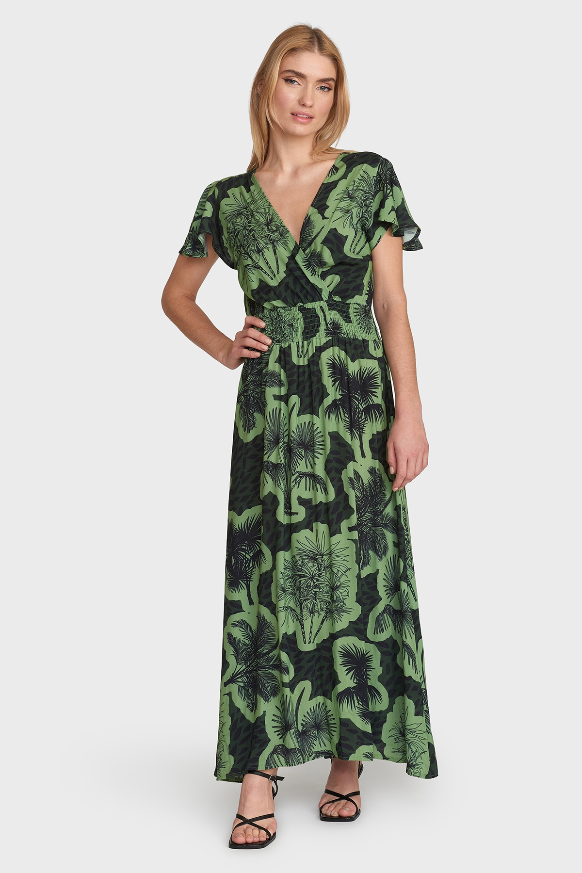 MAICAZZ Jurk Jeisha Palms Green