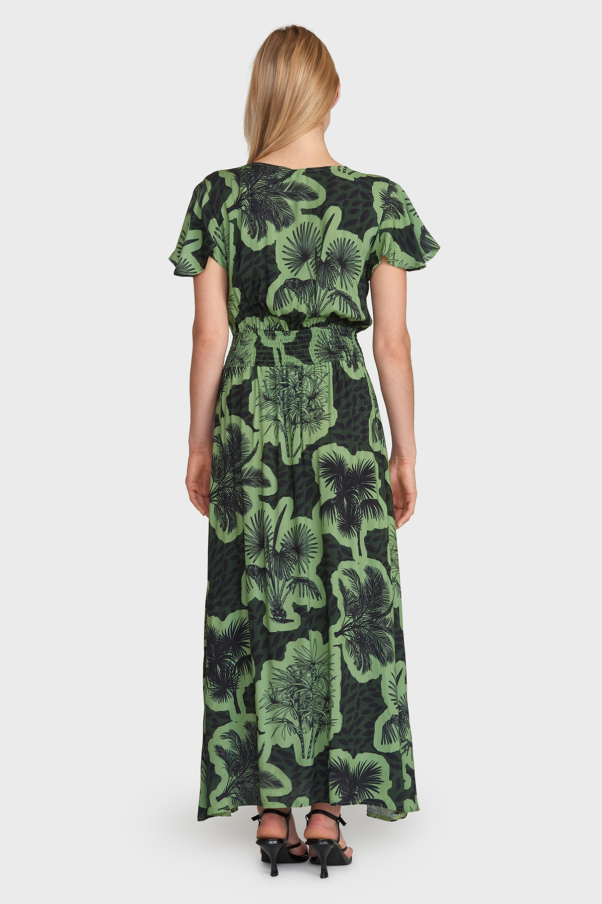 MAICAZZ Jurk Jeisha Palms Green - Afbeelding 2