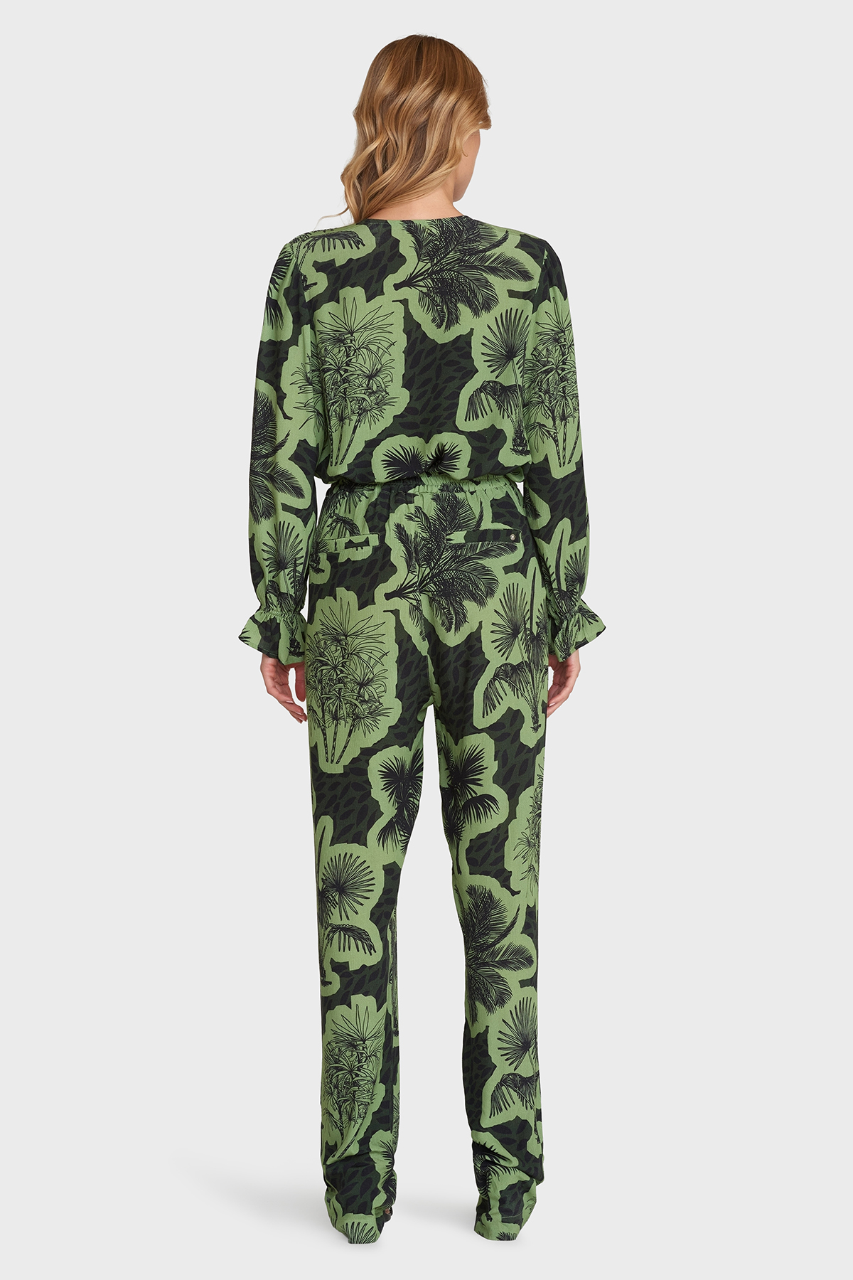 MAICAZZ Blouse Jiken Palms Green  - Afbeelding 4