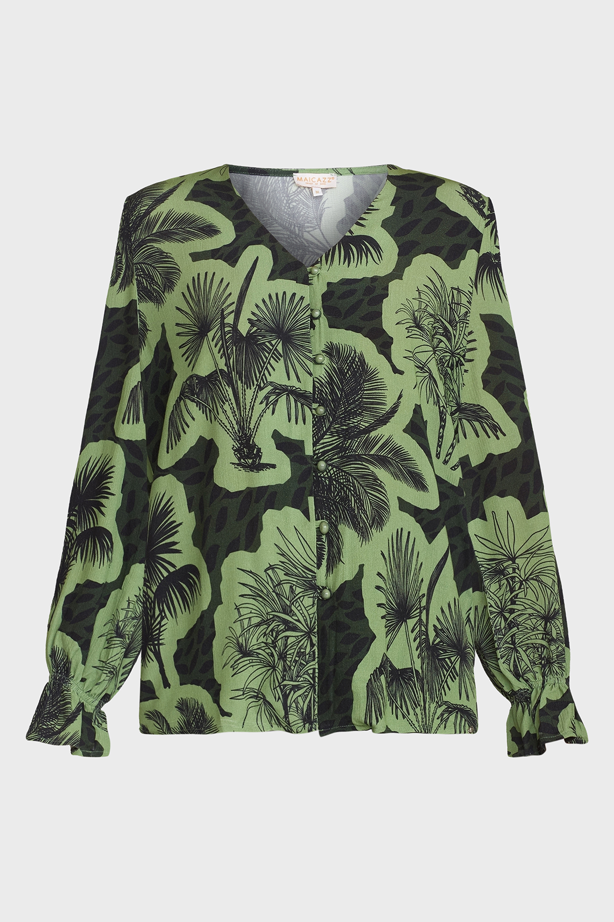 MAICAZZ Blouse Jiken Palms Green 