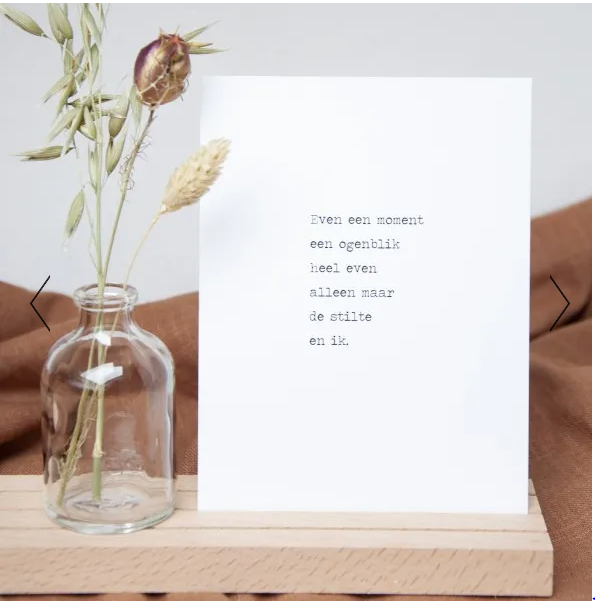 HOPE & JOY 4 Inspiratiekaarten Met Houten Houder  - Afbeelding 4