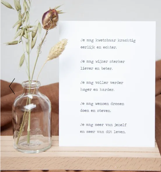 HOPE & JOY 4 Inspiratiekaarten Met Houten Houder  - Afbeelding 2