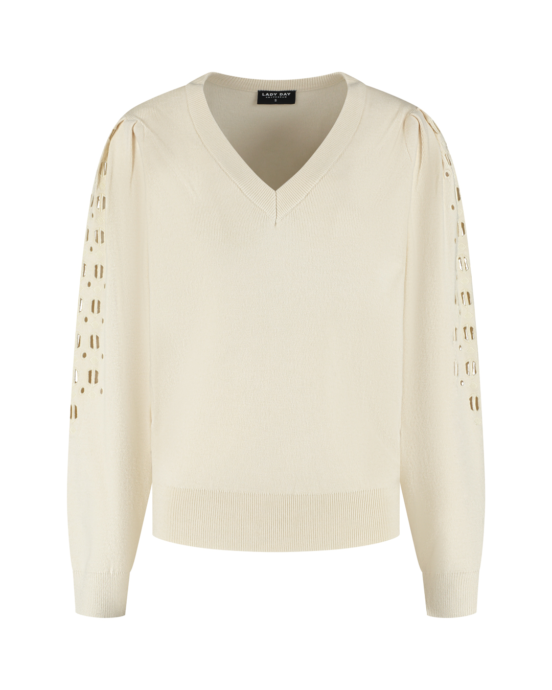 LADY DAY Gebreide Trui Lorelle Vanilla  - Afbeelding 2