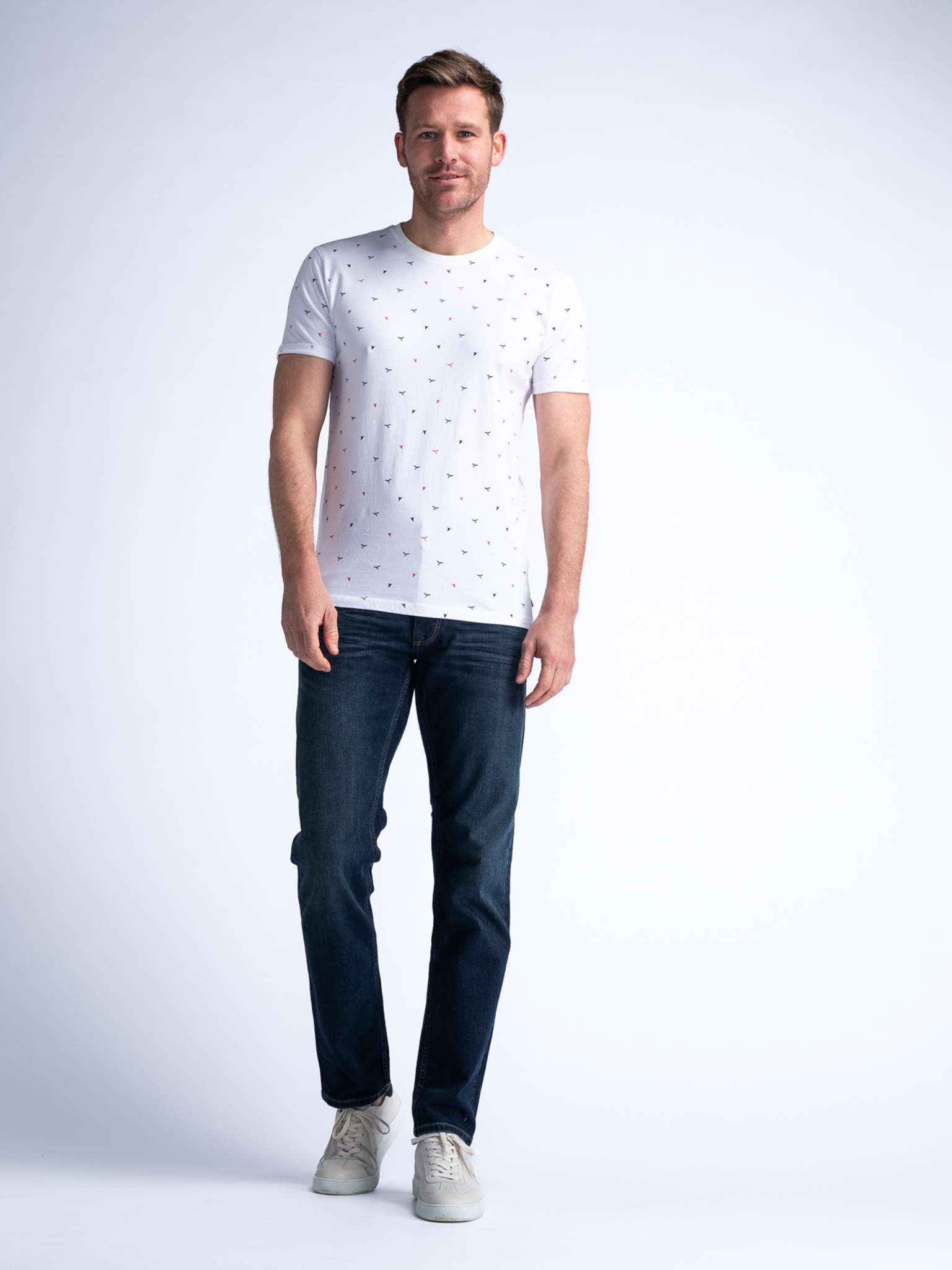 PETROL T-Shirt All Over Print White  - Afbeelding 3