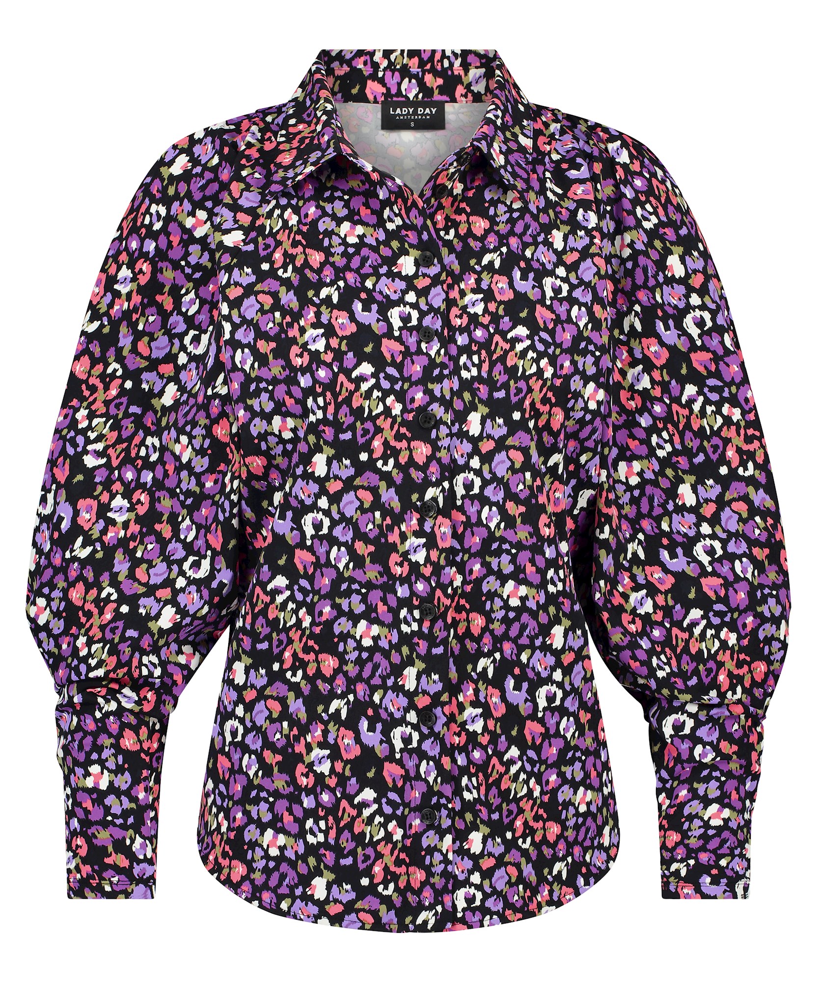 Lady Day Blouse Bellamy Flower Leopard Print 