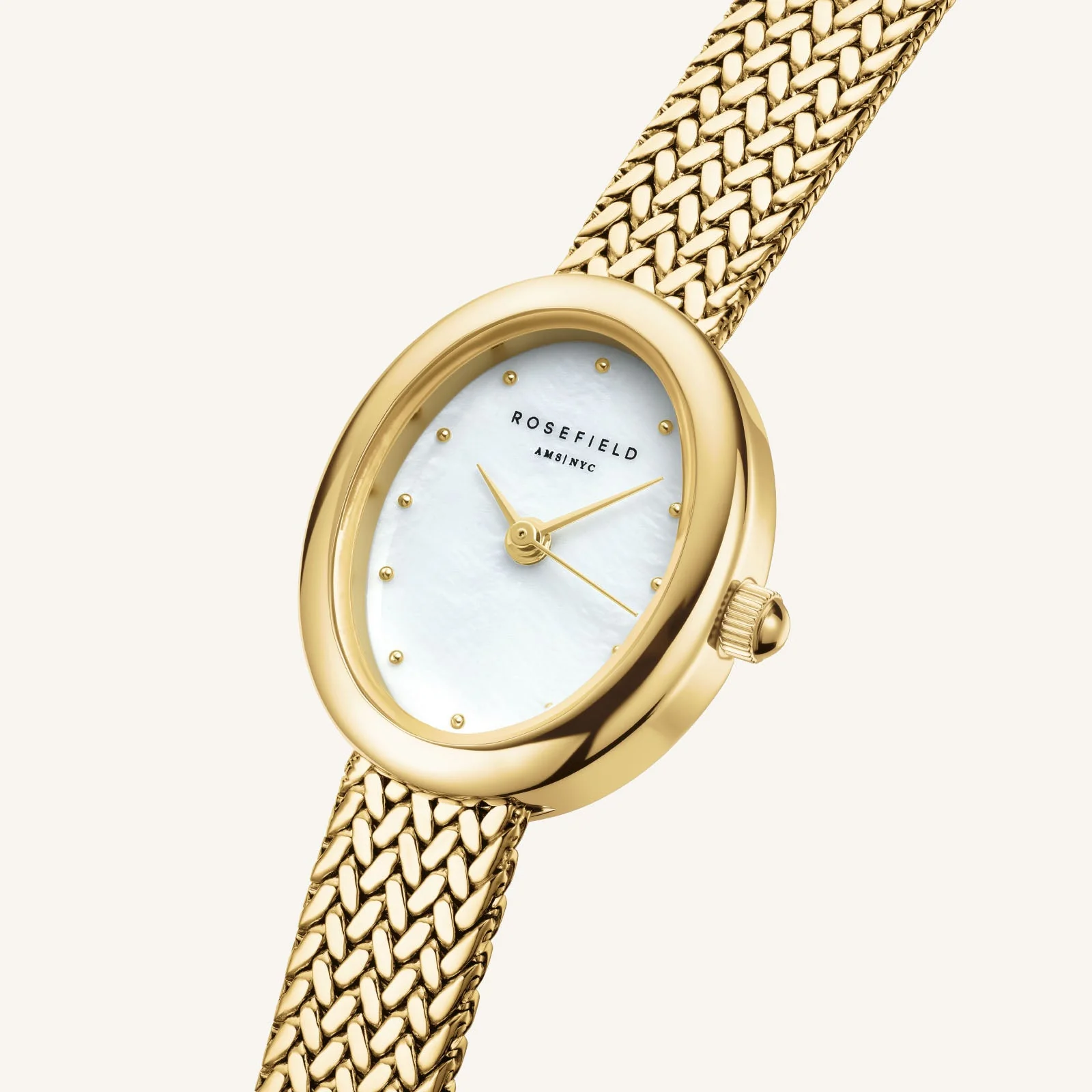 ROSEFIELD Dameshorloge Mini Oval Gold