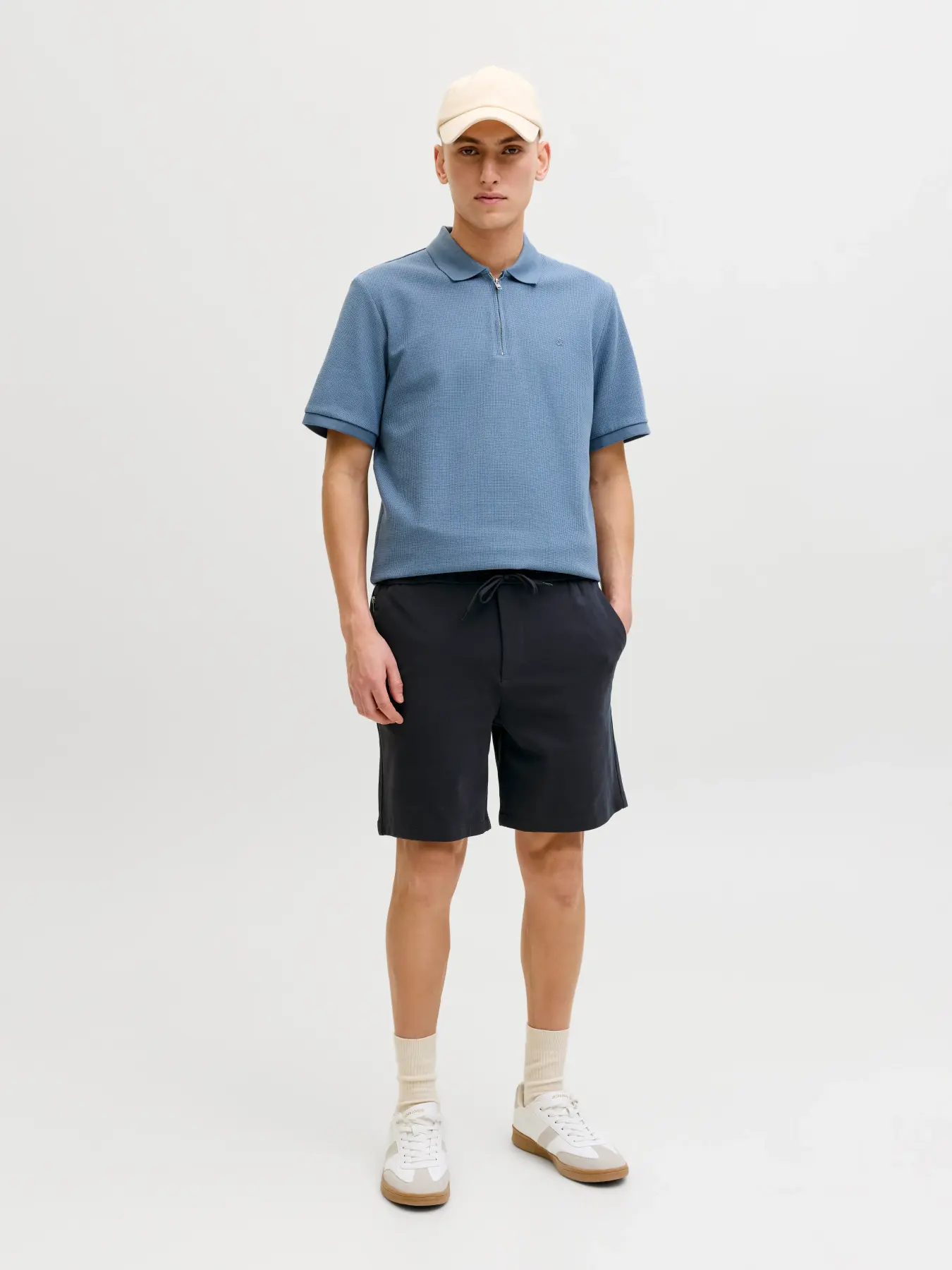 JACK & JONES Heren Korte Broek Jogger Dark Navy 